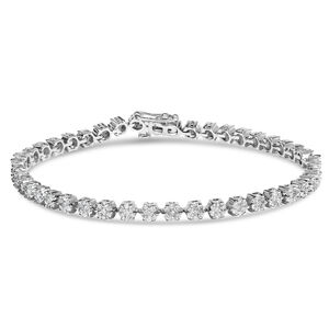 14K White Gold Round Diamond Bracelet (2.00 cttw, H-I Color, I1-I2 Clarity)